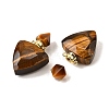 Natural Tiger Eye Perfume Bottle Pendants G-L623-10G-05-2