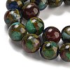 Synthetic Gold Clinquant Stone Beads Strands G-P549-A01-02B-4