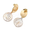 Natural Baroque Keshi Pearl Stud Dangle Earring EJEW-JE07134-4