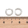Brass Huggie Hoop Earrings KK-CBA8324-18E-P-5