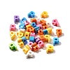 UV Plating Opaque Acrylic European Beads SACR-Z007-01P-1