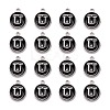 Platinum Plated Alloy Charms LS-ENAM-S118-02U-P-2