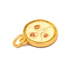 Rack Plating Alloy Enamel Pendants with Jump Ring ENAM-M048-27MG-B-4