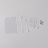 Plastic Stand Base Action Figure Display Holder ODIS-WH0018-87B-3