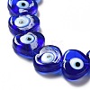 Handmade Evil Eye Lampwork Beads Strands X-LAMP-E023-07C-07-3