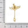 Brass Micro Pave Cubic Zirconia Pendants KK-B161-12G-03-3