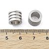 303 Stainless Steel European Beads STAS-B078-01P-02-3