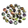 Glass Cabochons GLAA-WH0030-01-3