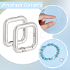 925 Sterling Silver Spring Gate Rings STER-BBC0009-25-6