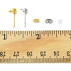 40Pcs 2 Color Iron Ball Stud Earring Post IFIN-FS0001-25-6