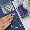 60Pcs Brass Donut Bails KK-SC0004-58S-3