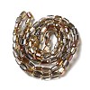 Electroplate Glass Beads Strands EGLA-D031-01-15-2