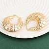 Brass Hoop Earrings EJEW-H168-07G-2