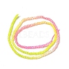 Transparent Gradient Color Glass Beads Strands GLAA-H021-01A-20-4