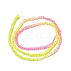 Transparent Gradient Color Glass Beads Strands GLAA-H021-01A-20-4
