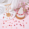 100Pcs 4 Styles Dyed Synthetic Coral Beads CORA-SP0001-18-4