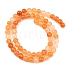 Natural Carnelian Beads Strands G-N0006-6mm-17-6