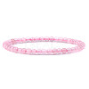 4mm Round Natural Dyed Rose Quartz Beads Bracelet for Men KG3069-33-1