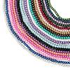 20 Colors Glass Pearl Beads Strands HY-X0011-6mm-01-2