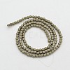 Round Non-magnetic Synthetic Hematite Beads Strands G-D617-2mm-29-2