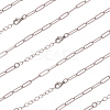10Pcs 667 Stainless Steel Paperclip Chain Necklaces NJEW-BBC0001-48C-P-1