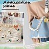 1 Set Wooden Heart Star Keychain Embroidery Beginner Kit DIY-SC0030-07-7