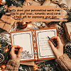 Wooden Commemorative Cards Book WOOD-WH0045-06-6