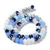 Glass Beads Strands EGLA-A034-M8mm-40-4