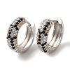 Rack Plating Brass Micro Pave Cubic Zirconia Hoop Earrings EJEW-B062-30P-01-1