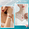 20Pcs 5 Colors Clam Shell & Glass Seed Beaded Pendants FIND-BBC0004-23-4