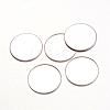 Tarnish Resistant 316 Surgical Stainless Steel Milled Edge Bezel Cups STAS-K099-01-25mm-P-1