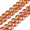 Electroplate Glass Beads Strand X-EGLA-S188-27-B01-1