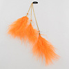 Dyed Feather Iron Snap Hair Clips PHAR-R119-01-1