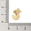 Brass Micro Pave Clear Cubic Zirconia Pendants KK-M274-03G-3