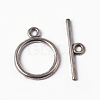 Tibetan Style Toggle Clasps TIBEP-A12208-S-FF-1