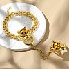 Brass Micro Pave Cubic Zirconia Mittens Bracelets BJEW-C085-01G-3