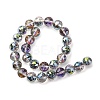 Transparent Electroplate Glass Beads Strands EGLA-N002-34E-F05-4