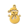 Christmas 201 Stainless Steel Pendants STAS-Q015-09G-1