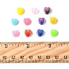 200Pcs 2 Colors ABS Plastic Beads KY-FS0001-42B-5