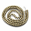 Electroplate Non-magnetic Synthetic Hematite Beads Strands G-T114-61-LG-2