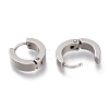 202 Stainless Steel Huggie Hoop Earrings EJEW-F262-02B-P-3