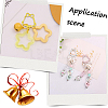 20Pcs 10 Colors Zinc Alloy Baking Paint Bell Shape Keychain Clasps FIND-SC0017-44-6