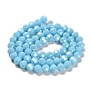 Electroplate Opaque Glass Beads Strands EGLA-A035-P8mm-A08-2