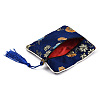 Chinese Brocade Tassel Zipper Jewelry Bag Gift Pouch ABAG-F005-08-4