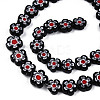 Handmade Millefiori Glass Bead Strands LAMP-N029-017D-09-3