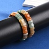 Natural Mixed Gemstone Beaded Stretch Bracelets for Women Men BJEW-M049-12-3