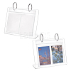 3 Inch Acrylic Desk Calendar Storage Photo Albums Stands AJEW-WH0819-011A-1