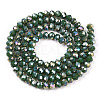 Electroplate Glass Beads Strands EGLA-A034-P4mm-B09-2