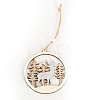 Christmas Wooden Pendant Decoration XMAS-PW0001-166C-1