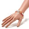 Moon and Star Charm Multi-strand Bracelet BJEW-TA00033-01-3